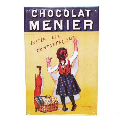 Plaque publicitaire chocolat - publicitaire,