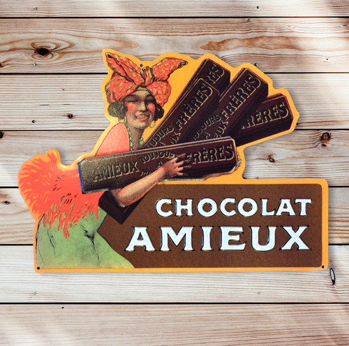 Tôle publicitaire chocolat - publicitaire,